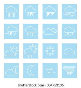 weather flat icons