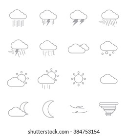 weather flat icons