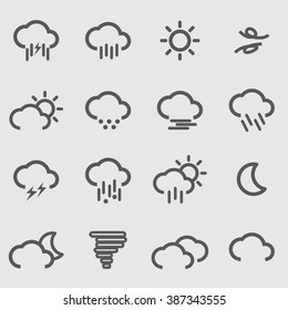 weather flat icons