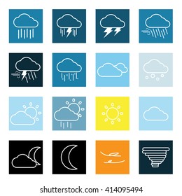 weather flat icons