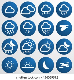weather flat icons