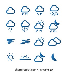 weather flat icons