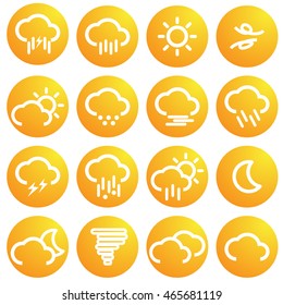 weather flat icons