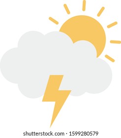 Weather Flat icons for light  & cloud 