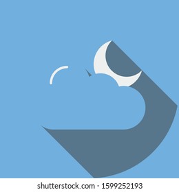 Weather Flat icons for moon  & crescent 