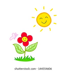 Weather - flower Sunshine day