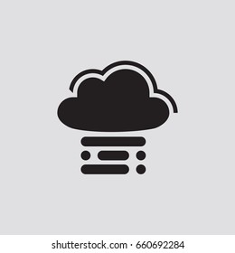 Weather fog icon infographic isolated on grey background.Vector illustration.