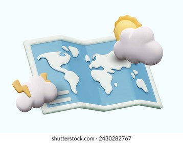 Weather forecast for any place on planet. Advertisement of synoptic website, application