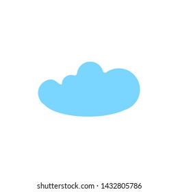 Weather forecast  icon of cloud isolated on white background. Weather symbol  in modern style. For web site design and mobile apps. Vector illustration