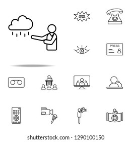 weather forecast icon. Media, Press icons universal set for web and mobile
