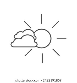 Weather Forecast icon, forecast, weather, icon, prediction thinline icon, editable vector icon, pixel perfect, illustrator ai file