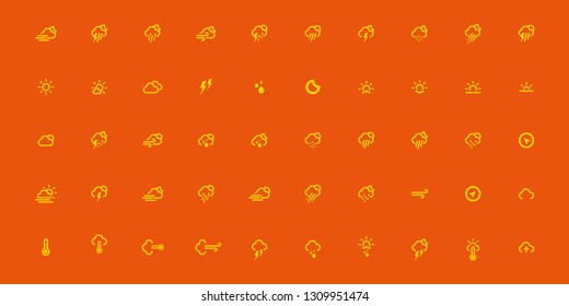weather forecast icon set