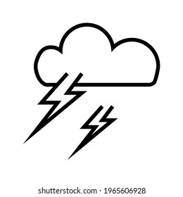 weather forecast icon. with a simple and editable design