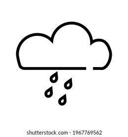 weather forecast icon. with a simple and editable design