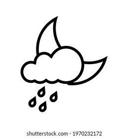 weather forecast icon. with a simple and editable design on white background.