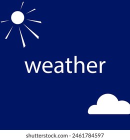 weather forecast icon. Vector illustration