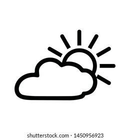 weather forecast icon vector image