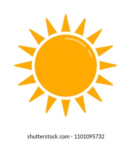 Weather Forecast Icon, Vector Seasons Sunny Weather, Sunny Weather