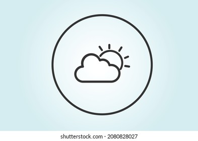 Weather forecast integration icon vector design