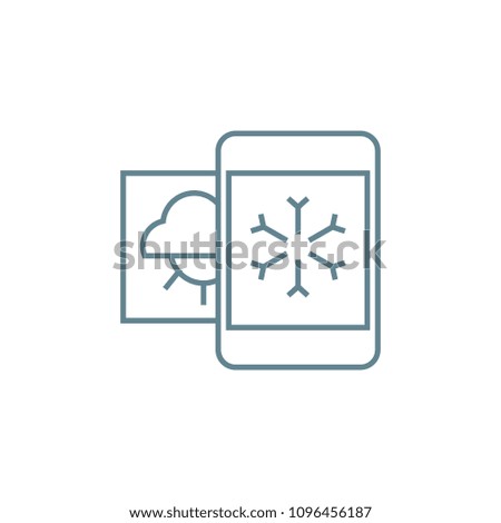 Weather forecast linear icon concept. Weather forecast line vector sign, symbol, illustration.