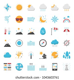 Weather forecast pixel perfect outline icon