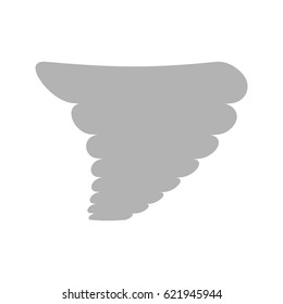 Weather forecast vector sign. Tornado.