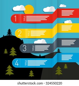 Weather Forecasting Vector Infographic Layout