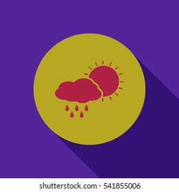 Weather forecast.Weather icon.