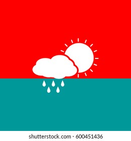 Weather forecast.Weather icon.