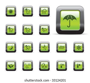 Weather glossy icons