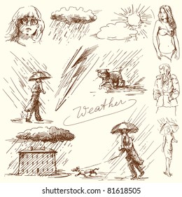 weather - hand drawn collection