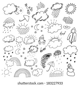 Weather Hand Drawn Set