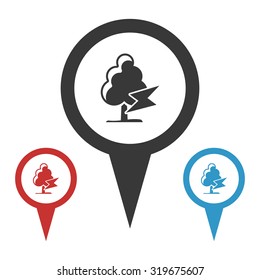 Weather icon. 