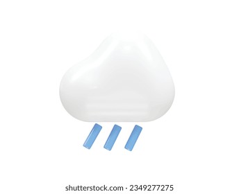 Weather icon 3d rendering vector element