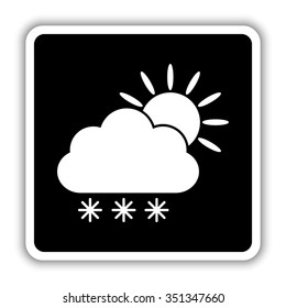 weather icon - black vector icon