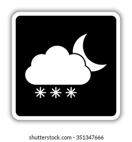 weather icon - black vector icon