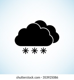 weather icon -  black vector icon