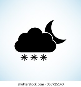 weather icon -  black vector icon