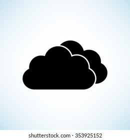 weather icon -  black vector icon