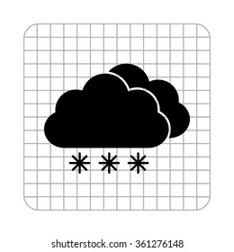 weather icon -  black vector icon