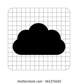 weather icon  - black vector icon