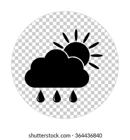 weather icon  - black vector icon