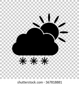 weather icon  - black vector icon