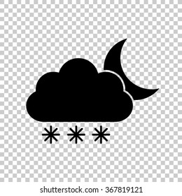 weather icon  - black vector icon