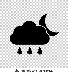 weather icon  - black vector icon