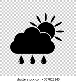 weather icon  - black vector icon