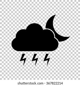 weather icon  - black vector icon