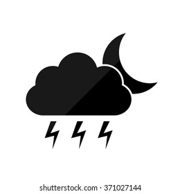 weather icon  - black vector icon