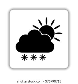 weather icon  - black vector icon