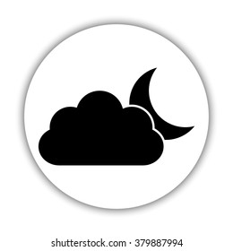 weather icon  - black vector icon